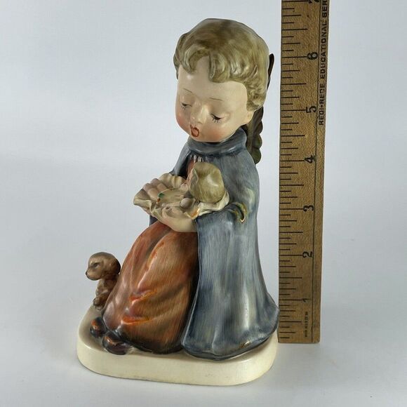 Angel Holding Baby Doll Dog Puppy Figurine VTG NAPCO JAPAN 6.5 Inch Repaired - Picture 10 of 10